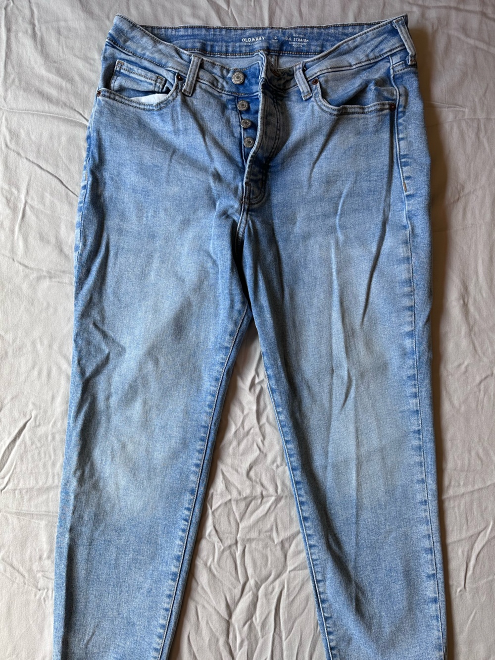 Old Navy Light Blue Straight Leg Jeans